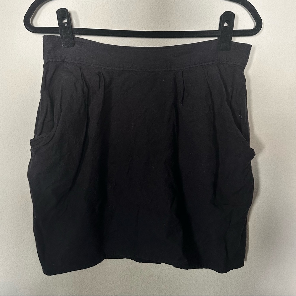 Black Miniskirt with Pockets